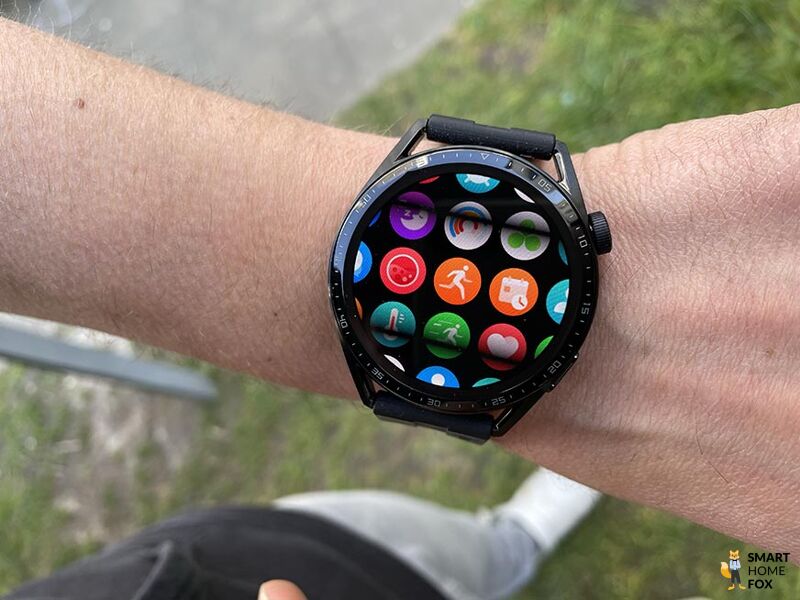 Man sieht die Apps auf der Huawei Watch GT 3.